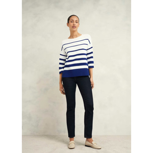 Hobbs Elaine Stripe Cotton Blend Jumper